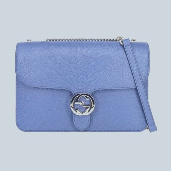 Authentic Gucci Leather Interlocking GG Shoulder Bag New Never Been Used… - Picture 1 of 13